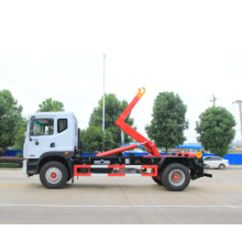 SINOTRUK HOWO 4x2 Hook Arm Roll Off Garbage Truck for Container Loader 4CBM-10CBM